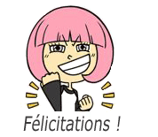 Gif animé félicitations clin d'oeil